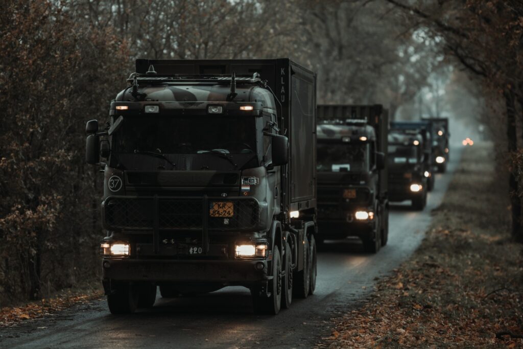 Military truck parts